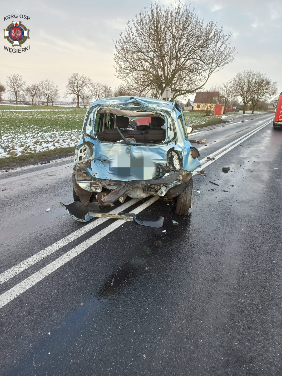Wypadek w Gonicach. Mieszkanka naszego powiatu w szpitalu