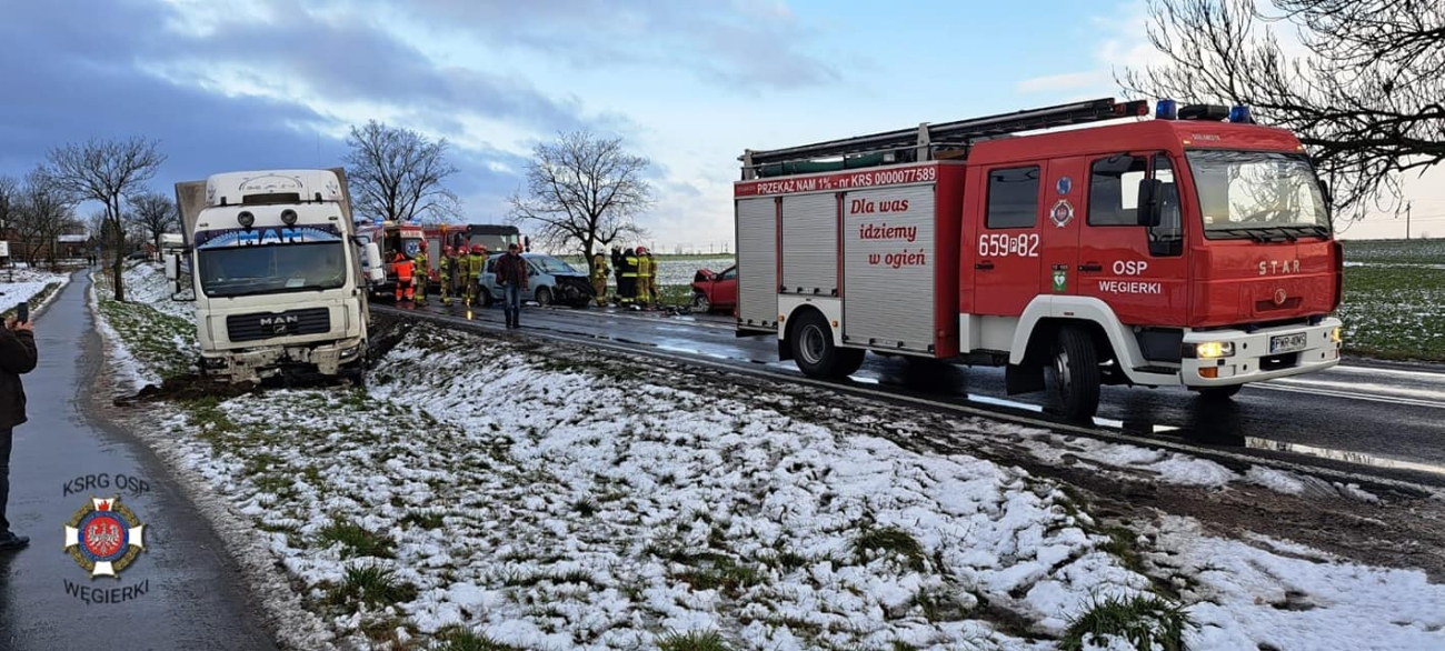 Wypadek w Gonicach. Mieszkanka naszego powiatu w szpitalu