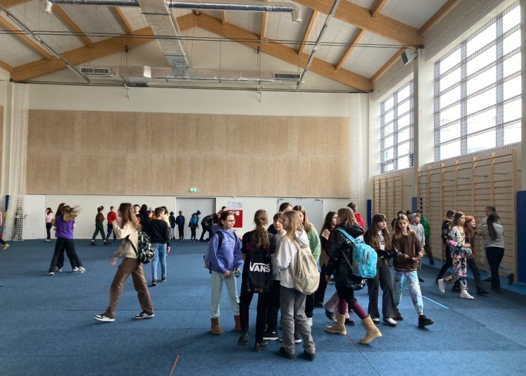 Sala gimnastyczna gotowa. Dziś testowały ją dzieci