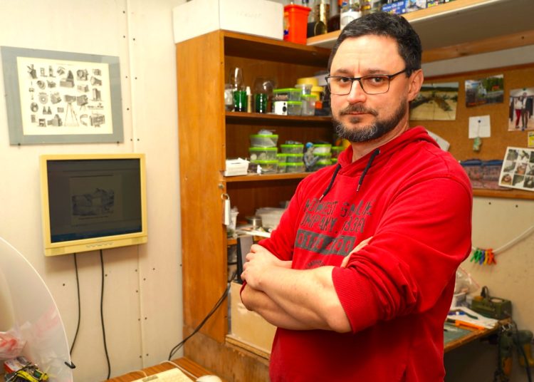 Tworzy makietę średniowiecznej Słupcy