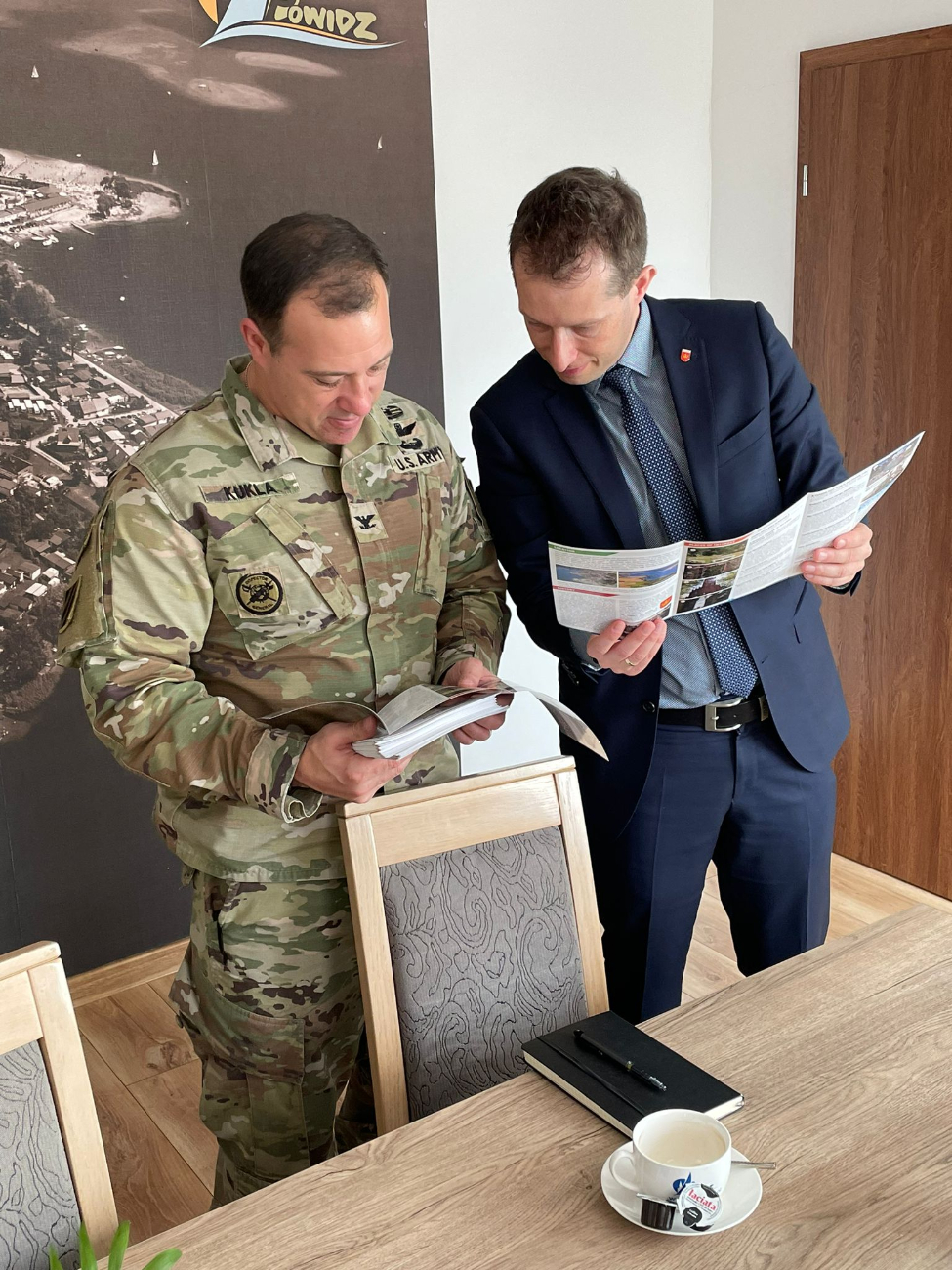 Przywitali amerykańskich żołnierzy