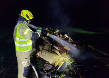 Nocna akcja strażaków