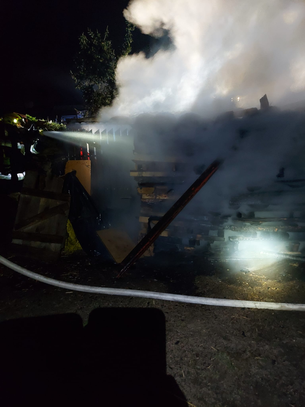 Nocna akcja strażaków