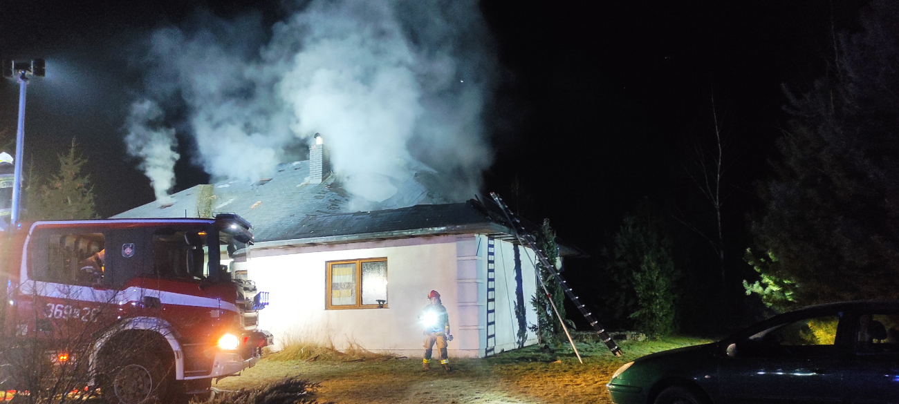 Ponad 60 strażaków walczyło z ogniem