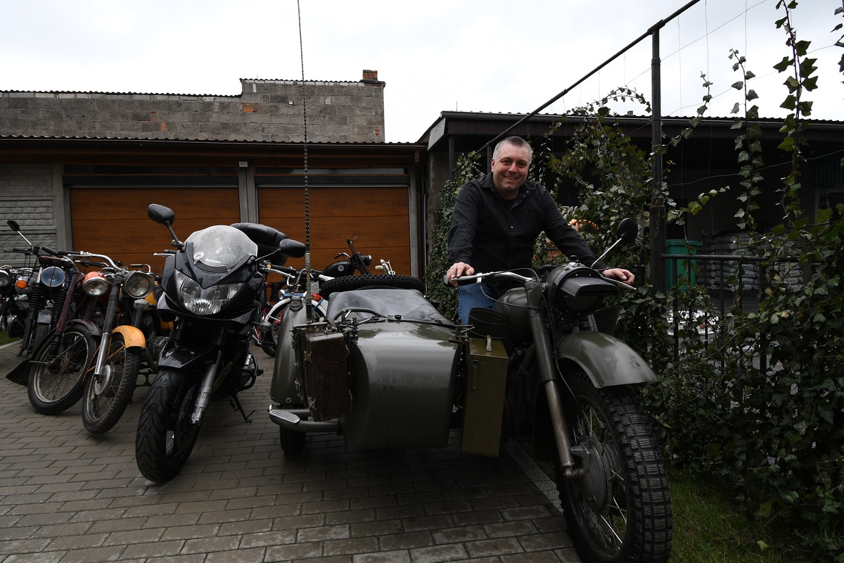 Dzielnicowy z pasją. Jego miłością są stare motocykle