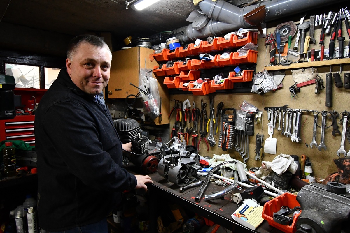 Dzielnicowy z pasją. Jego miłością są stare motocykle