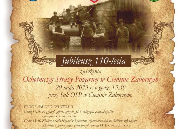 110 lat jednostki w Cieninie Zabornym