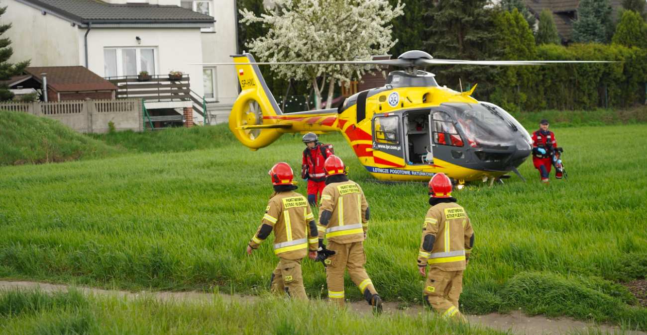 Helikopter LPR lądował w Słupcy. Co się stało?
