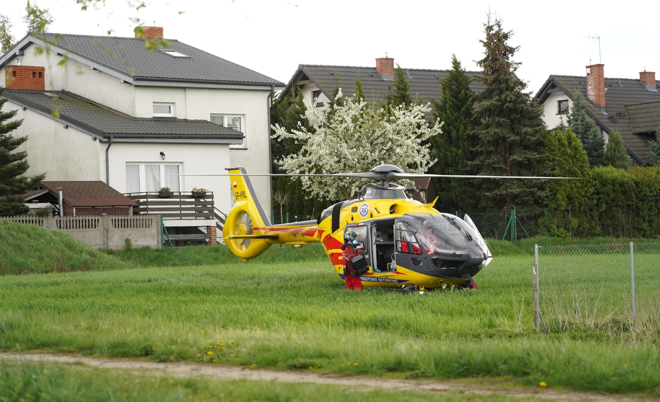 Helikopter LPR lądował w Słupcy. Co się stało?