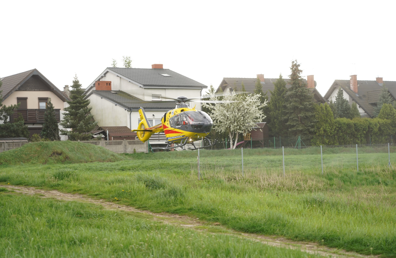 Helikopter LPR lądował w Słupcy. Co się stało?