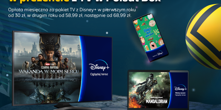 Disney+ na start przez rok w prezencie z telewizją Polsat Box
