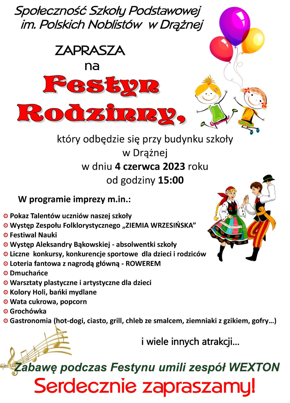 Drążna zaprasza na festyn
