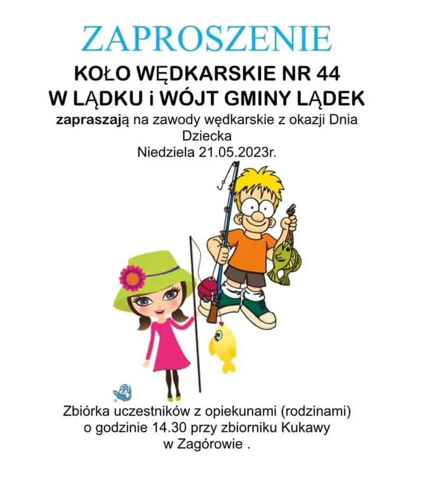 Zawody wędkarskie z okazji Dnia Dziecka