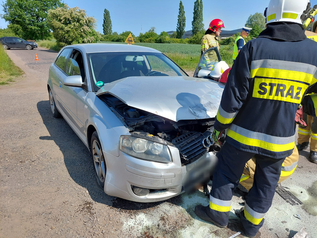 Wypadek w Słupcy. Jedna osoba w szpitalu