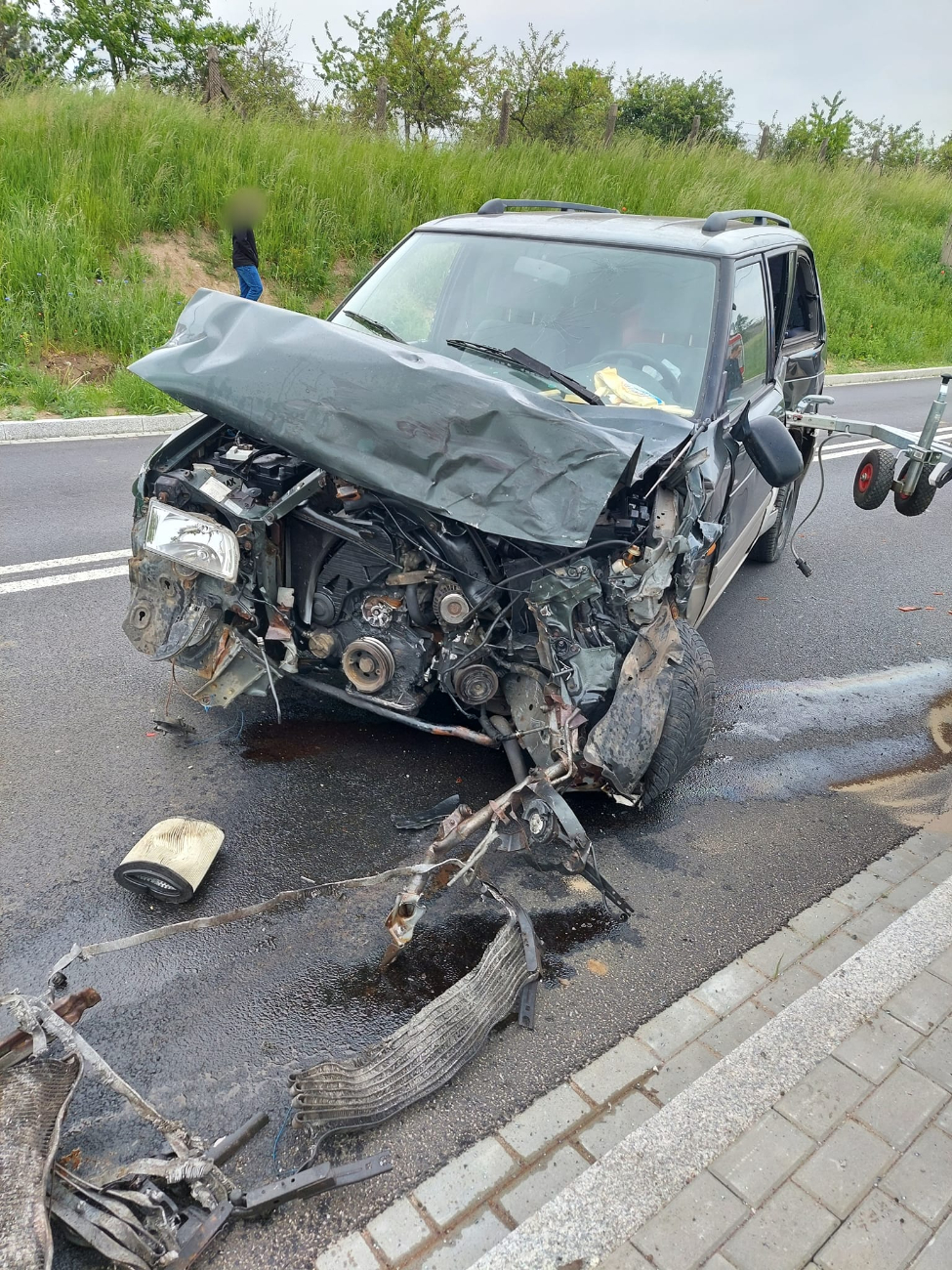Groźnie w Powidzu. Droga była zamknięta