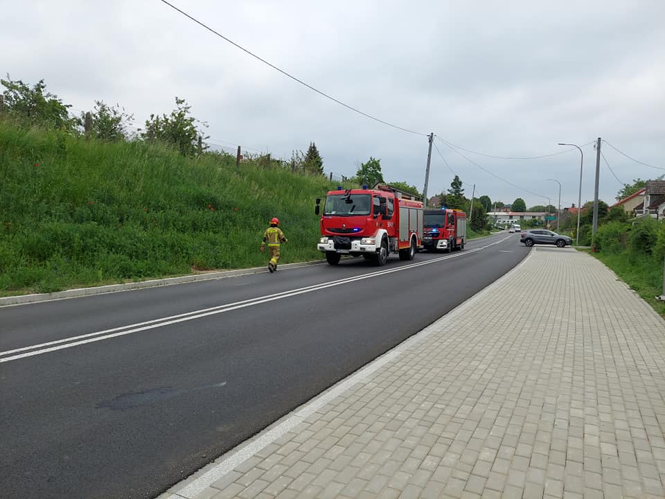 Groźnie w Powidzu. Droga była zamknięta