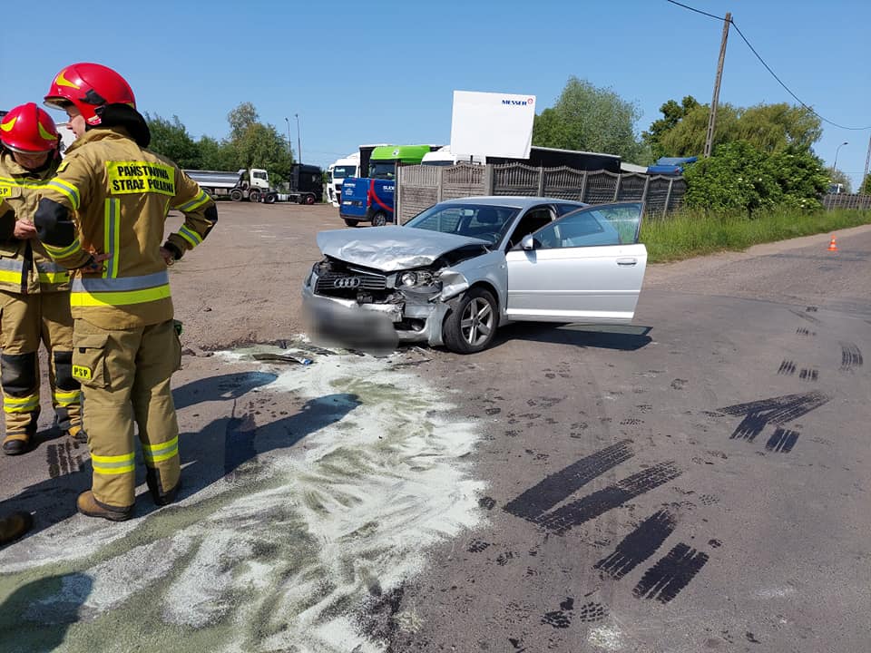 Wypadek w Słupcy. Jedna osoba w szpitalu