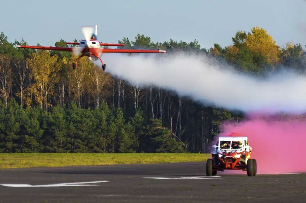 Niecodzienna flaga naszych. Zobacz zdjęcia