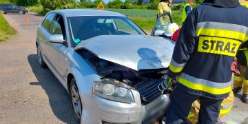 Wypadek w Słupcy. Jedna osoba w szpitalu