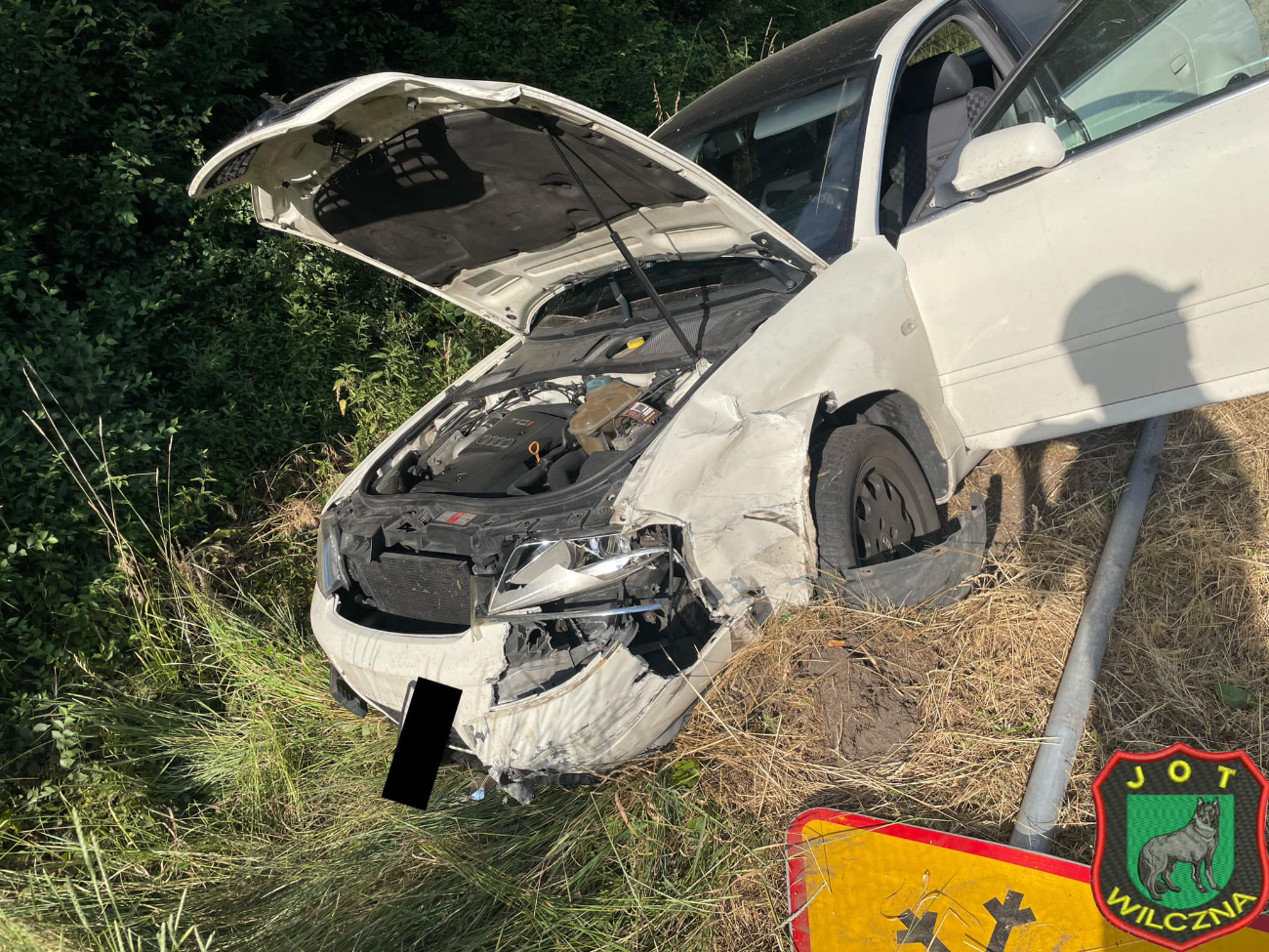 Wypadek na K92. Dwie osoby w szpitalu ZDJĘCIA