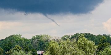 Trąba powietrzna nieopodal Słupcy