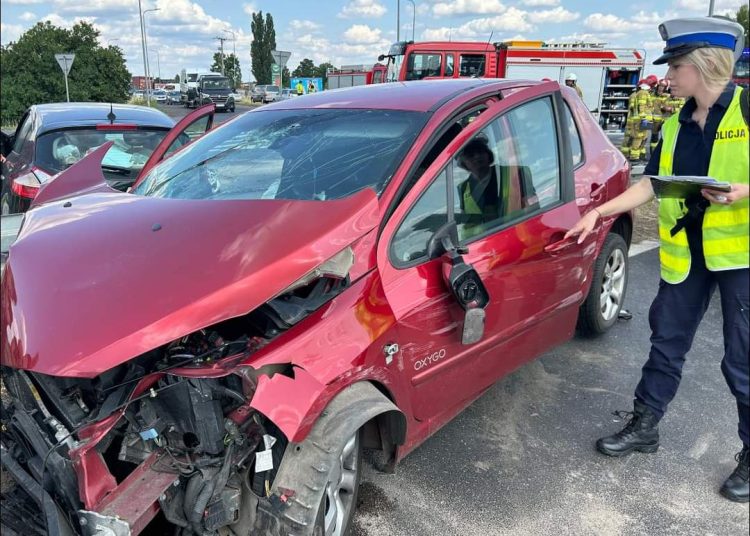 Wypadek na K92. Zderzyło się 5 pojazdów