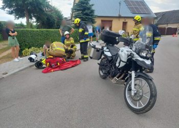 Wypadek w Ostrowie. Ucierpiała motocyklistka