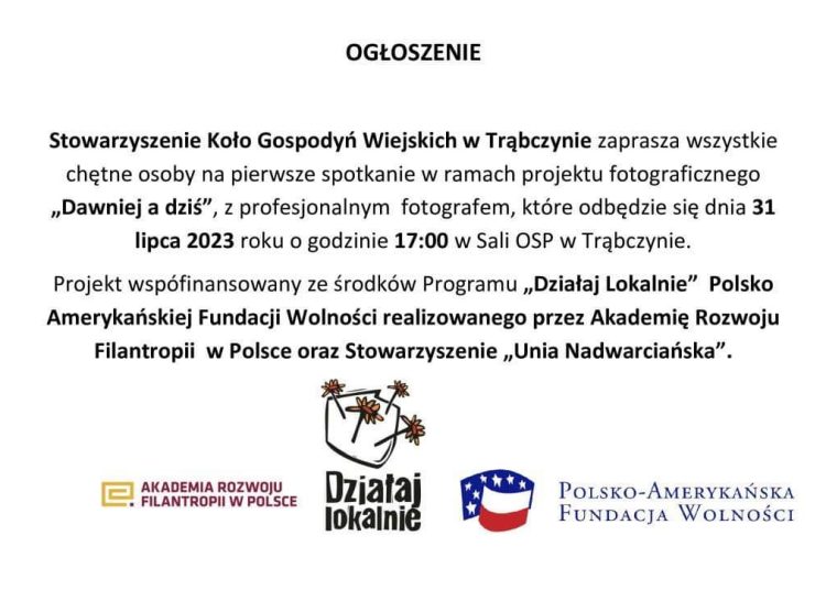 Zapraszają na spotkanie