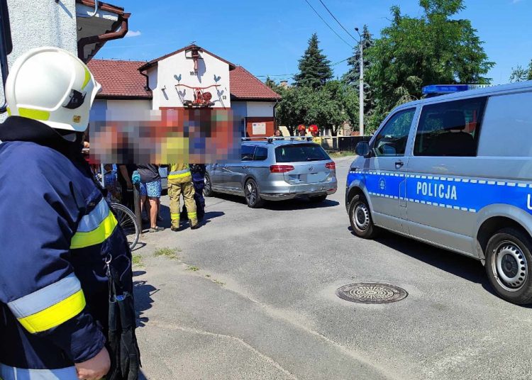 Groźnie w Piotrowicach. Tuż obok remizy