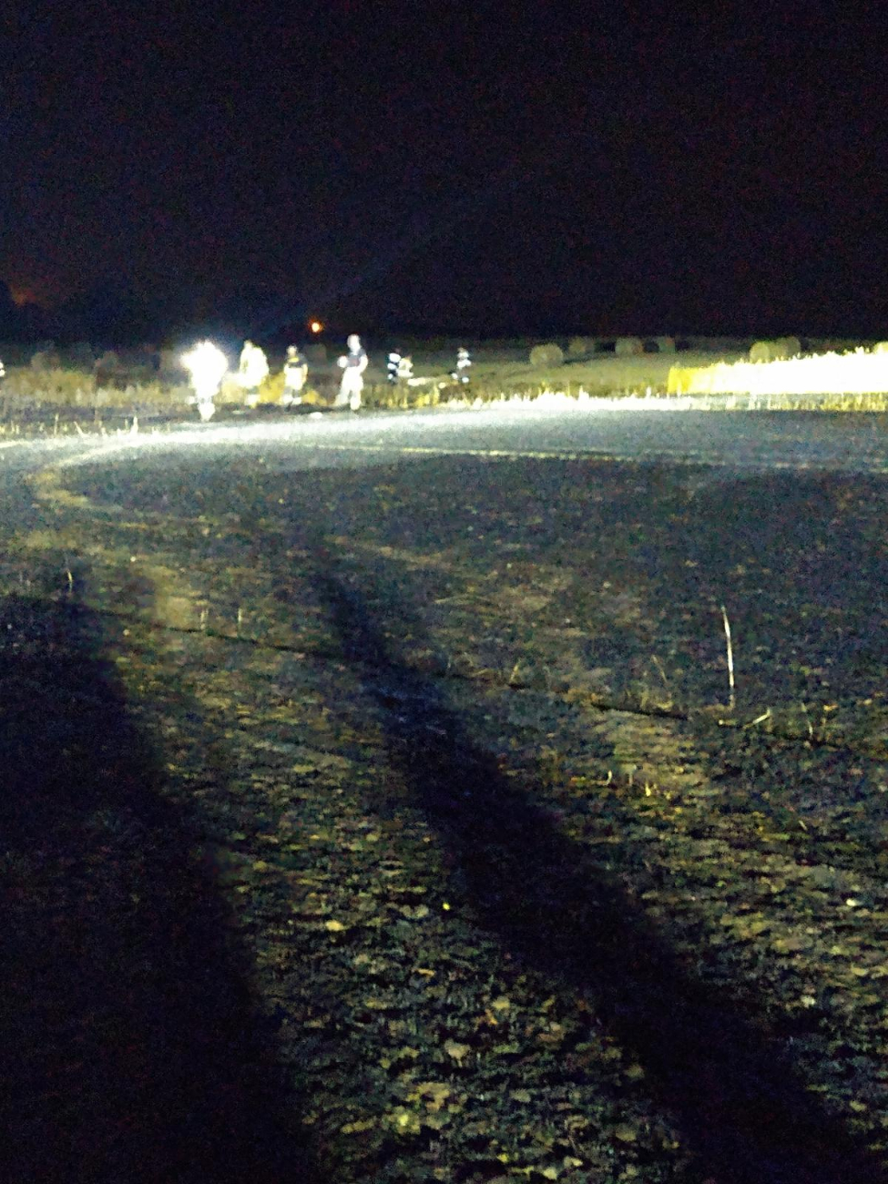 W nocy w Wierzbnie spłonęło pole pszenicy