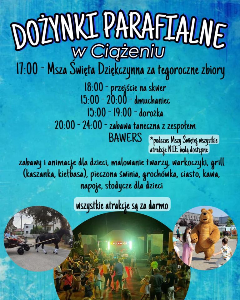 Dożynki parafialne w Ciążeniu