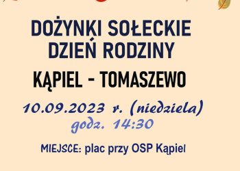 Kąpiel i Tomaszewo łączą siły. Wspólnie zapraszają na dożynki