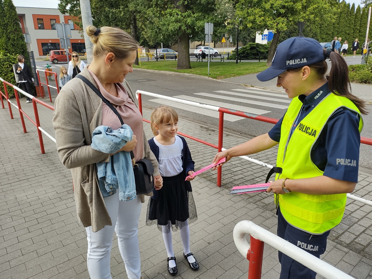 Policjanci przy szkołach. Zwracali uwagę na…