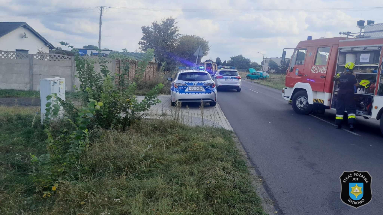 Zderzenie motocykla i osobówki. Wezwano helikopter