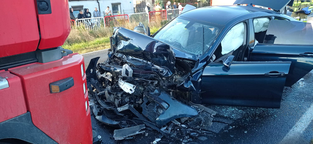 Groźnie na K92. Droga była zablokowana