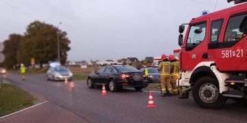 Wypadek w Piotrowicach. Zderzyły się dwa auta
