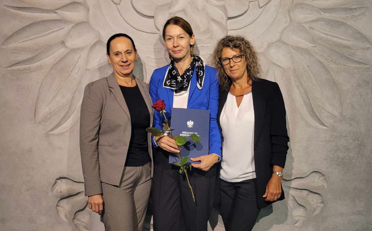 Dostała nagrodę Kuratora Oświaty