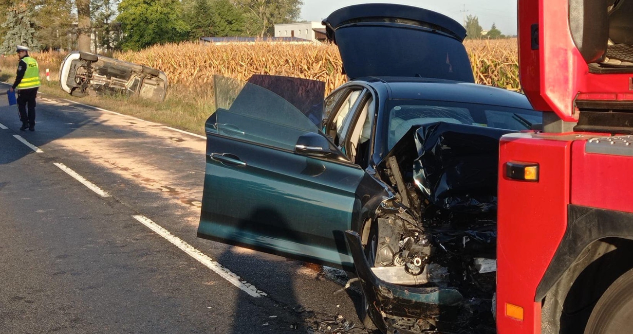 Groźnie na K92. Droga była zablokowana