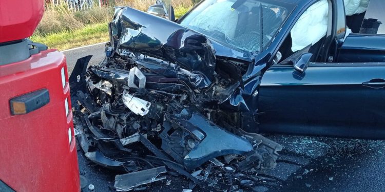 Groźnie na K92. Droga była zablokowana