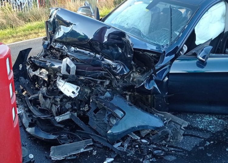 Groźnie na K92. Droga była zablokowana