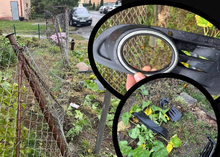 Uderzył w płot i odjechał. Szukają kierowcy Golfa