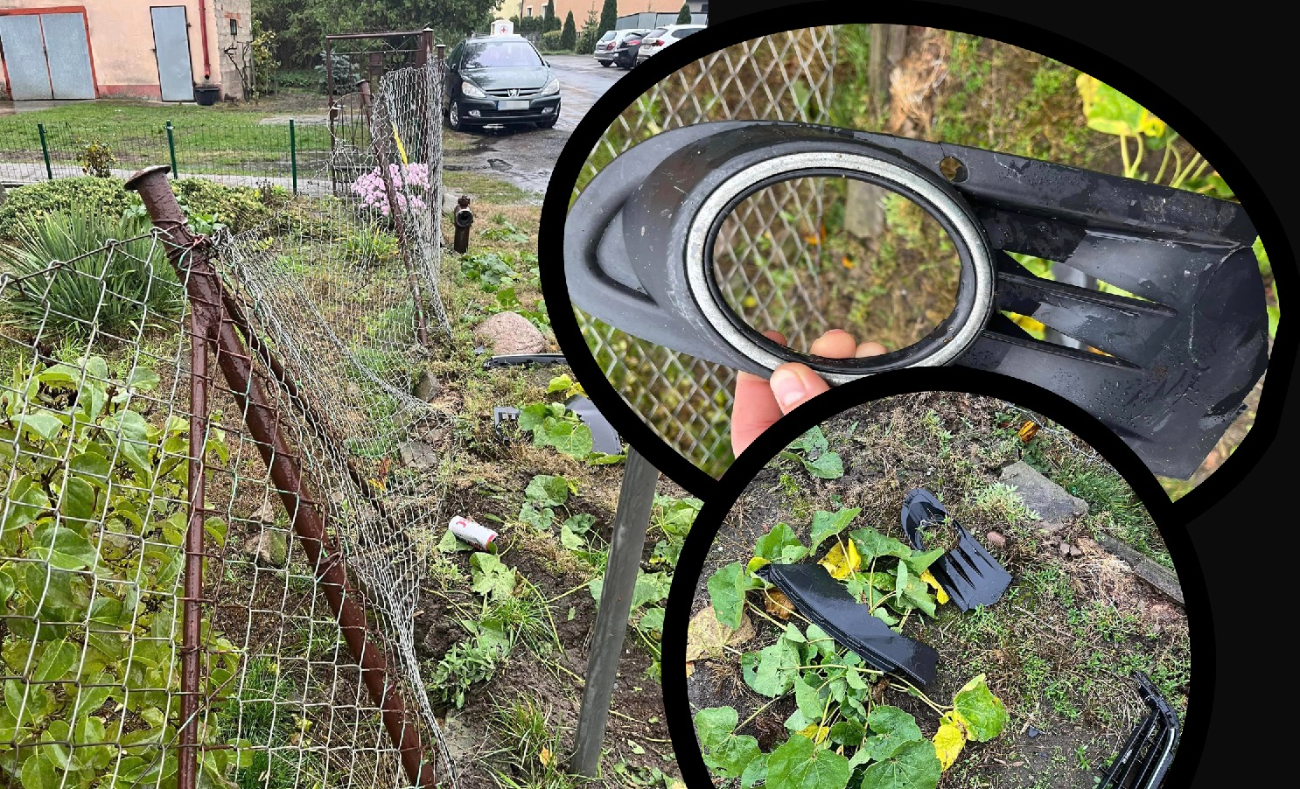 Uderzył w płot i odjechał. Szukają kierowcy Golfa