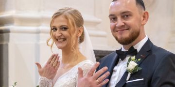 Klaudia i Sławek. Gratulujemy!