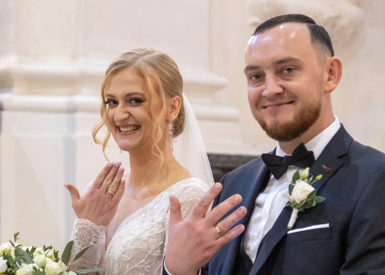 Klaudia i Sławek. Gratulujemy!