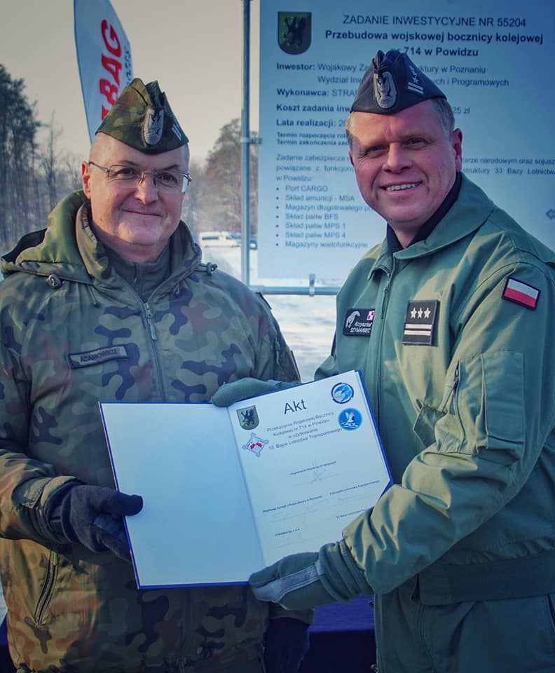 Przebudowali wojskową bocznicę kolejową. Kosztowała ponad 70 milionów