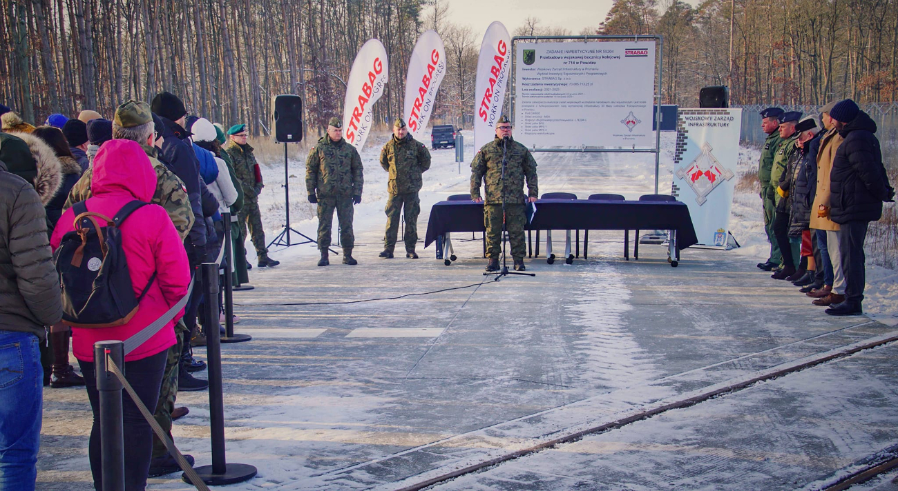 Przebudowali wojskową bocznicę kolejową. Kosztowała ponad 70 milionów