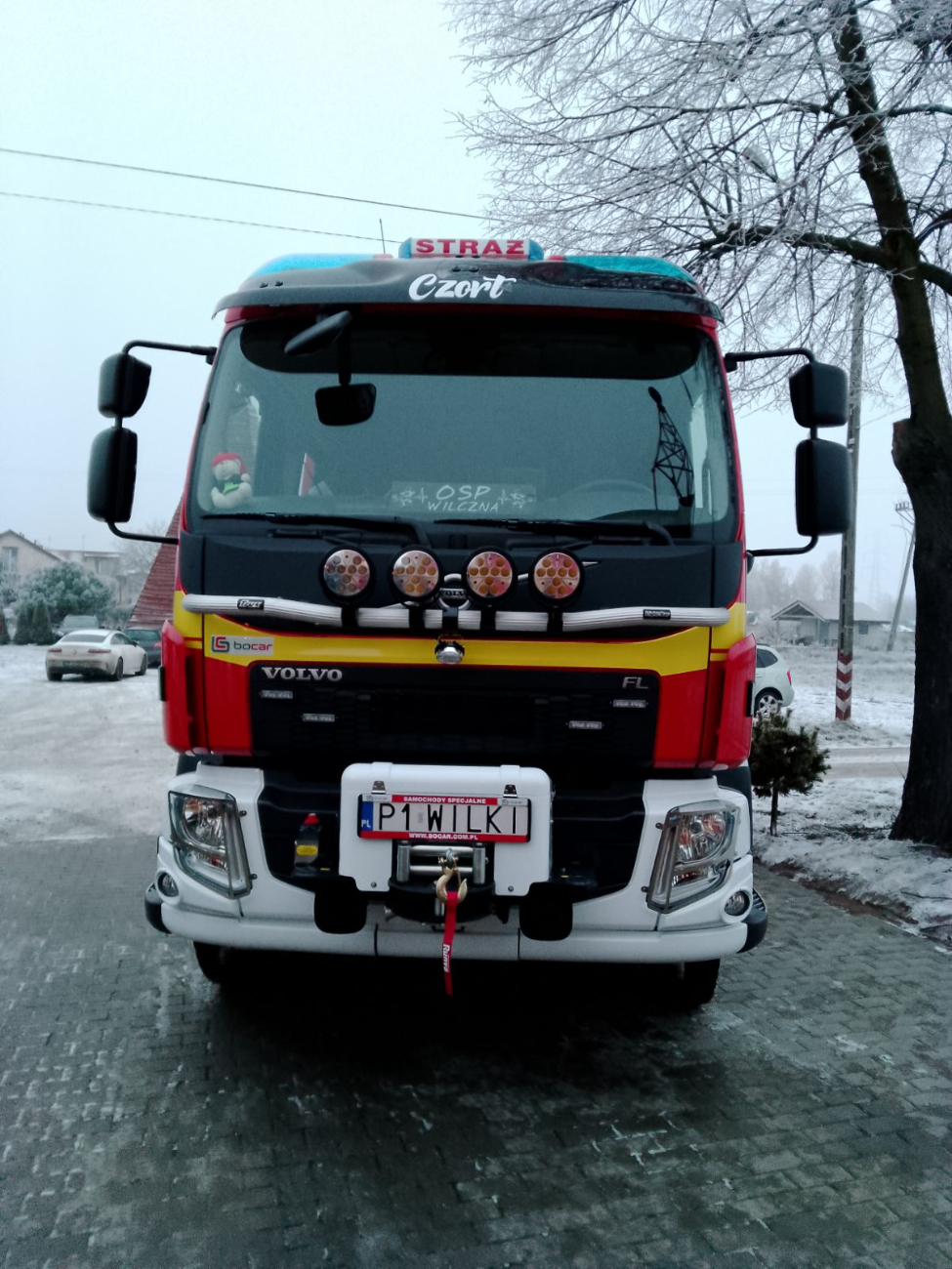 Poświęcenie auta w OSP w Wilcznej