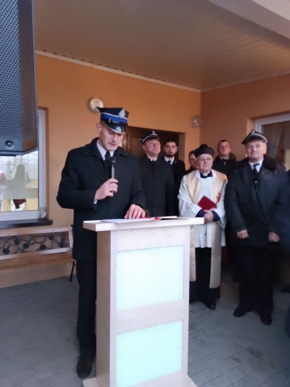 Poświęcenie auta w OSP w Wilcznej