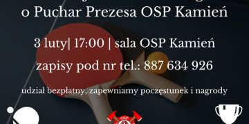 Strażacy z Kamienia zapraszają na turniej