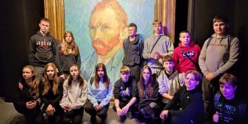 Cienin Zaborny na wystawie malarstwa